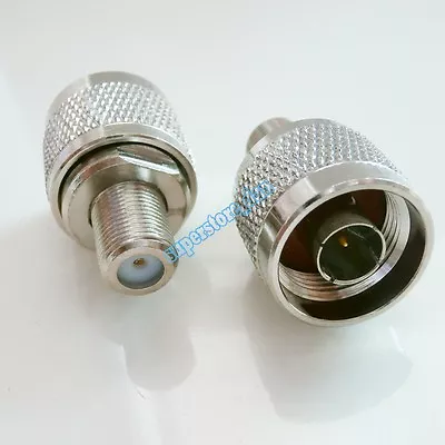 $1.43 • Buy 1X N Male Plug TO F Female Jack RF Connector Converter Adapter Zinc Alloy