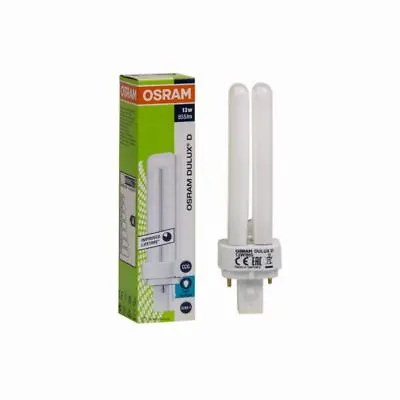 £5.58 • Buy Osram Dulux D/ Dulux D/E (2pin Or 4pin) Double Turn CFL Lamps (10w/13w/18w/26w)