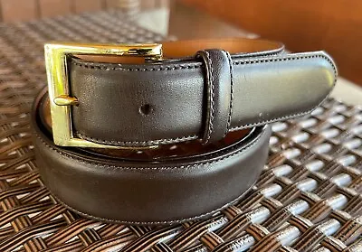 Coach Brown Leather Belt 36” 90 Cm  F90264 • $24.95