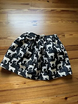 NWT Gymboree Girls Black Skirt With Glitter Deer  • $12.99