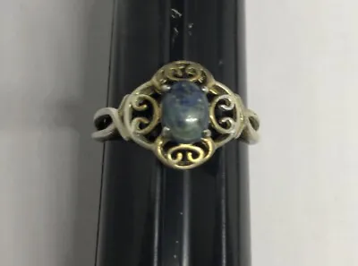 STERLING SILVER Vintage Handcrafted Avon Lapis Ring Sz 10 SIGNED RJ • $19.99