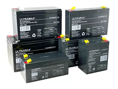 Ultramax 12V / 6V 1Ah To 130Ah Generator Batteries • £17.99