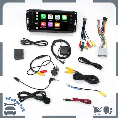 Android 13 Car Stereo Apple CarPlay Radio Kit For Jeep Wrangler Dodge Chrysler • $148.88