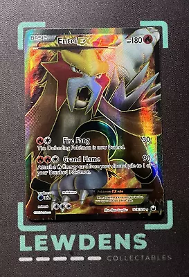 Entei EX - 103/108 - Full Art Ultra Rare - B&W Dark Explorers - Pokemon Card • $150