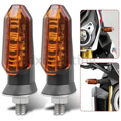 2X Motorcycle Turn Signals Blinker Amber Indicator LED Bulb Light Lamp Universal • $9.99