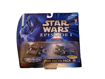 Galoob POD RACER PACK III Star Wars Micro Machines 1998 • £7