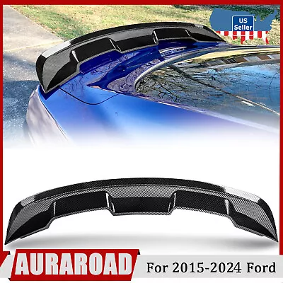 Rear Trunk Spoiler Wing For 2015-24 Ford Mustang GT 500 Style Carbon Fiber Style • $63.99