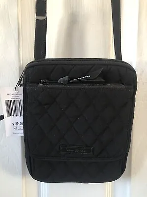 Nwt New Vera Bradley Factory Rfid Quilted Mini Hipster  Classic Black  $85.00 • $5.06