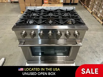 36 In. Gas Range 6 Burners Stainless Steel (OPEN BOX COSMETIC IMPERFECTIONS) • $1574.99