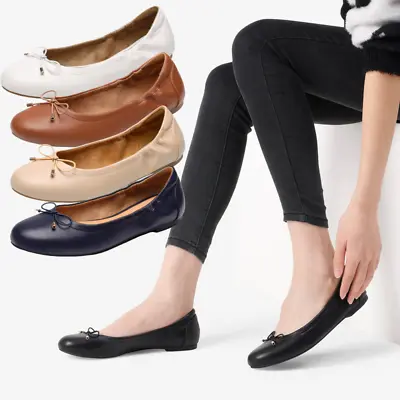 Women Ballerina Ballet Flats Round Toe Comfortable Foldable Slip On Flat Shoes • $15.62