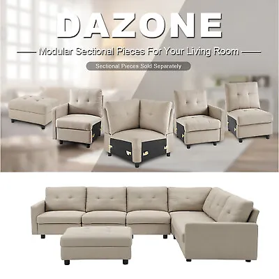 Modern Modular Sectional Sofa Set DLY Couch Fabric Upholstered Sofa Living Room • $175.99