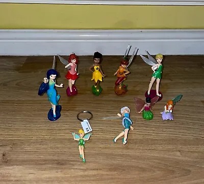 Disney Store Tinkerbell Fairy Figure Cake Toppers Toys Bundle Job-lot Fairies • £12