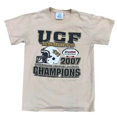 Vintage UCF Knights 2007 NCAA Conference Champions T-shirt Size S • $7.89