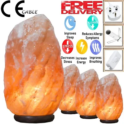 £14.99 • Buy Himalayan Salt Lamp Crystal Pink Rock Salt Lamp Natural Healing 100% Genuine 