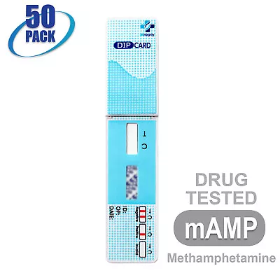 Mintegrity [50pk] Methamphetamine (mAMP) Dip Card Urine Drug Test #MI-WDMA-114 • $38.99