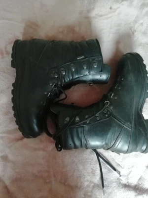 £60 • Buy LOWA German Army SF Issue Black Leather GoreTex Vibram Boots Size 6.5 UK #717
