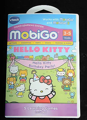 NEW ~ VTech ~ MoBIGO ~ Touch Learning System ~ HELLO KITTY ~ BIRTHDAY PARTY  • $8.97