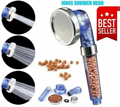 $7.98 • Buy High Turbo Pressure Shower Head Bathroom Powerful Energy Water Saving Filter US