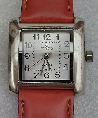 Minicci Ladies Wrist Watch New Battery New Leather Strap In Good Pre-owned Cond. • $33.84