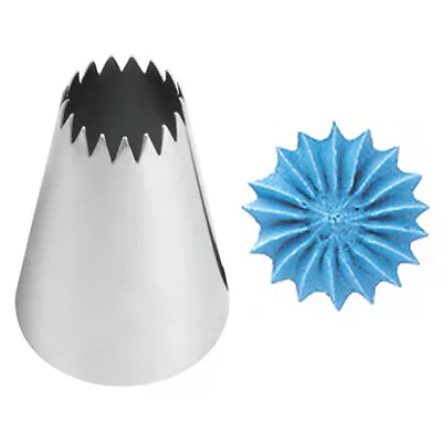 £6.09 • Buy WILTON 8B Large Open Star Drop Flower Nozzle Piping Icing Nozzle Tip Genuine 