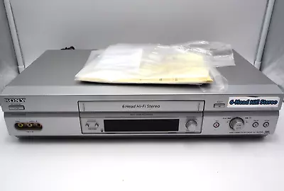 Sony VCR 6 HEAD Hifi SLV-EZ745AZ VHS PLAYER VIDEO CASSETTE RECORDER WITH REMOTE • $80