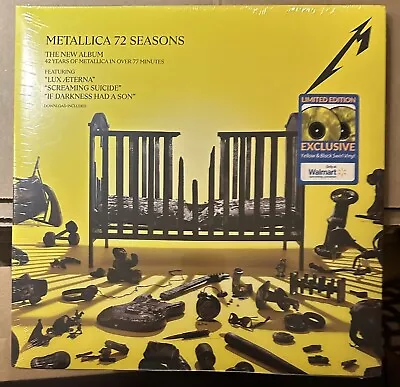 NEW Metallica - 72 Seasons 2LP Never Mellow Yellow & Black Swirl Vinyl - Sealed • $11