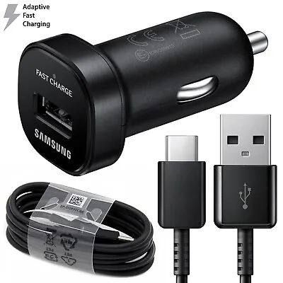 Original Samsung Galaxy Note8 S8 S9 S10 Plus Fast Car Charger + 4FT Type-C Cable • $7.99