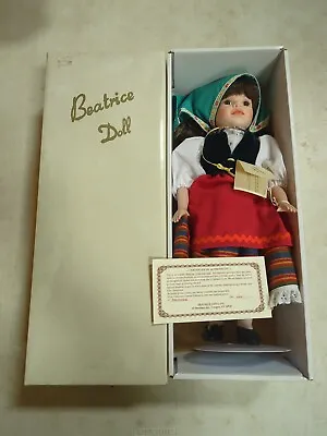 Franceseca Beatrice Doll 18  Porcelain 022/100 Original Tags & Box • $119.66