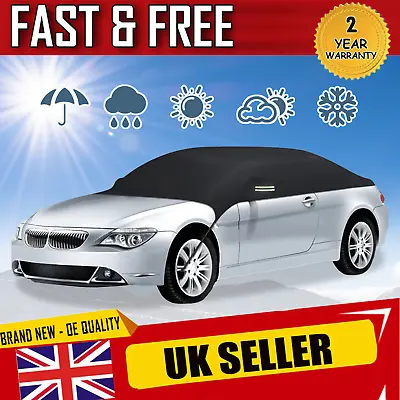 £16.89 • Buy Half Car Cover Top Roof Sun UV Rain Protection Waterproof Outdoor Universal 190T