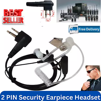 2 Pin Security Earpiece Headset Mic For Motorola Kenwood Baofeng Radio Set UK • £4.89