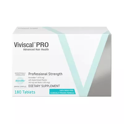 VIVISCAL PRO - Professional Hair Growth Supplement 180 Tablets  Exp. 10/2026 • $79.93