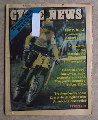 CYCLE NEWS EAST September 27 1978 Vintage Motocross Enduro Flat Track Can-Am 175 • $10.50