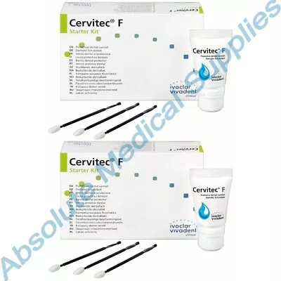 *2-Packs* Ivoclar Vivadent Cervitec F Starter Kit Protective Dental Varni 682309 • $29.99