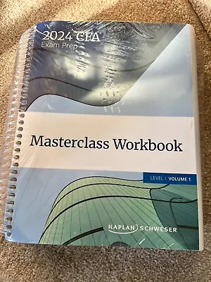 CFA Level 1 2024 Schweser (Kaplan) Review Workshop Books (vol 1 & 2) • £100