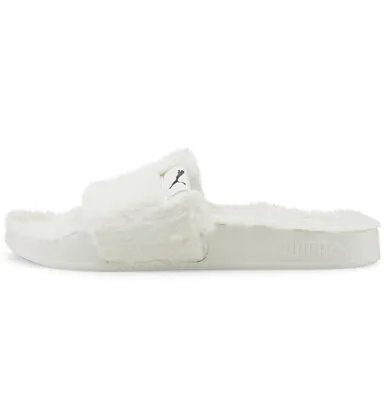 $29.99 • Buy Puma Leadcat Fluff / Fur  Slides / Shoes Marshmallow White Size 7 /38 New In Box