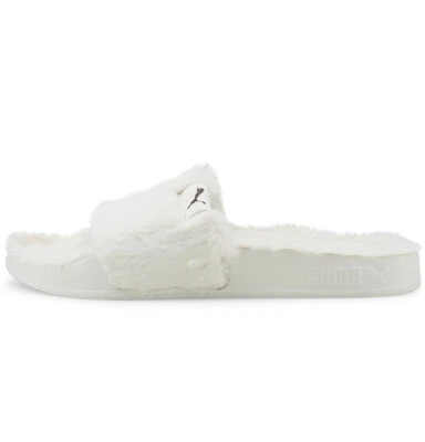 $29.99 • Buy Puma Leadcat Fluff / Fur  Slides / Shoes Marshmallow White Size 7 /38 New In Box