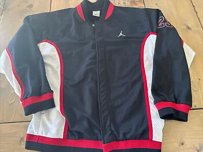 Vintage Air Michael Jordan Warm Up Button Youth NBA  Style Jacket Size L 16-18 • $67.89