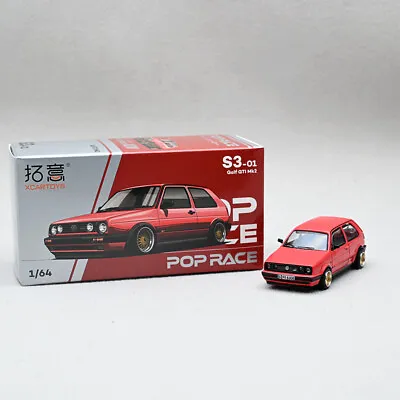 XCarToys POP RACE 1:64 Golf Gti MKII Red Diecast Model Car In Box • $14.44