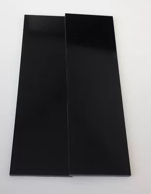 Black Paper Micarta (2) .187  X 1.5  X 5  Knife Handle Material Scales  • $5.89