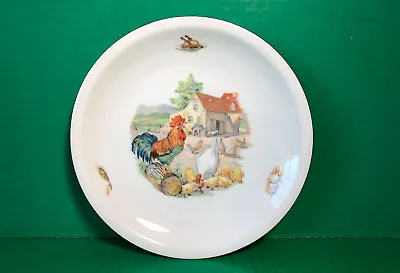 1 NOS VTG KAHLA GDR Porcelain Collectible Lunch Plate Farmyard Chicken E GERMANY • $16.99