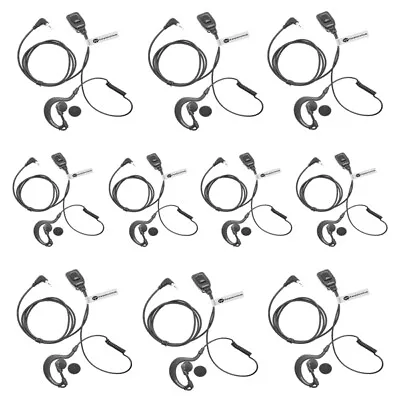 10 X G Shape/Type PTT Mic Earpiece / Headset For Garmin 1 Pin Radio RINO 110  • $146.52