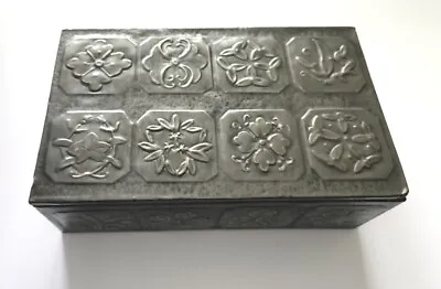£65 • Buy Antique Hammered Pewter Arts And Crafts Movement Trinket Box