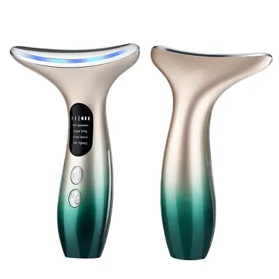 Microcurrent Skin Tightening Lifting Device LED Face Neck Facial Beauty Machine • £3.95
