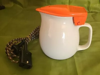 Vintage Ceramic Water Electric Jug/Kettle With Cord 6  High *Working* • $38