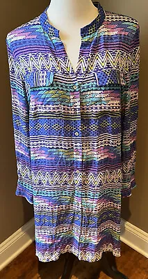 Alice & Trixie By Angela George Multicolor Avery Shirt Dress In Medium  NWT • $24.99