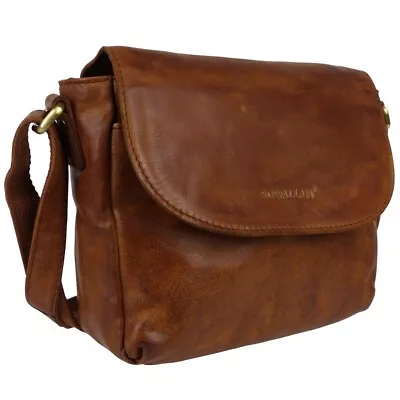 Rowallan Of Scotland Ladies Leather Shoulder Bag In Vintage Brandy • $107.28