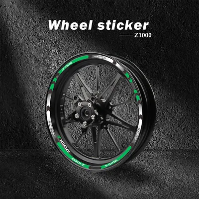 Wheel Ring Sticker Reflective Inner Decals For KAWASAKI Z1000 Z1000SX 2010-2020 • $19.34