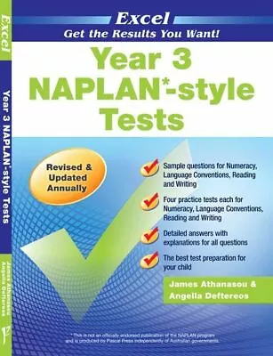 Excel NAPLAN-Style Tests Year 3 • $29.50
