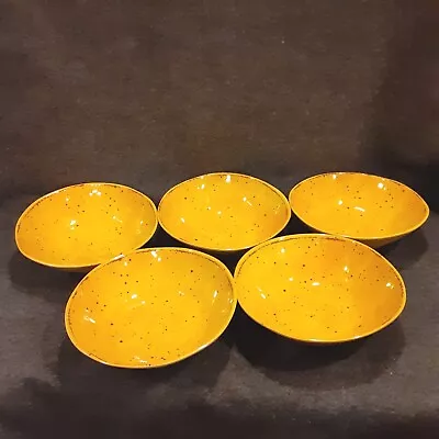 NATURALLY DANNY SEO Melamine Bowls Set Of 5 Yellow Easter Spring • $22.99