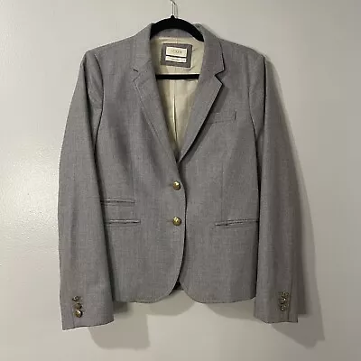 J. CREW Schoolboy Blazer Gray Preppy Career Casual Workwear Jacket No Size 2 • $30
